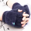 Women's Plush Flip Fingerless Gloves - Soft and Warm Winter Hand Warmers for Students - Thickened Design for Cold Protection - Fashionable and Functional Outdoor Gloves - Comfortable Fit for Various Activities - Durable and Easy to Clean - Ideal Addition to Winter Wardrobe