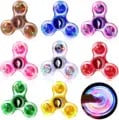 LED Light Up Fidget Spinner for Stress Reduction and Anxiety Relief - Luminous Finger Toy with Mesmerizing Light Show - High-Quality Construction for Kids and Adults - Perfect Party Favor for Fun and Interactive Play in Dark Environments