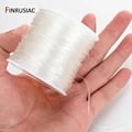 High-Quality Transparent Crystal Elastic Cord String for Jewelry Making - Durable, Flexible, and Versatile with 0.4-1.0mm Thickness - Easy to Thread, Secure Hold, Multiple Length Options - Ideal for Bracelets, Necklaces, DIY Projects