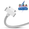 Apple iPhone 4/4s/3GS/3G iPad 1/2/3 iPod Nano Fast Charging USB Cable with Durable 30-Pin Connector - Original Charger Adapter for Efficient Data Sync - X Feet Convenient Length for Home, Office, and Travel Charging and Data Transfer