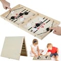 Foldable Multi-Functional Game Table with Foosball, Table Hockey, Catapult Chess, Fast Sling Puck - Durable Construction for Parties, Family Gatherings, Game Nights - Interactive Fun for All Ages - Educational and Entertaining - Space-Saving Design for Easy Storage and Transport