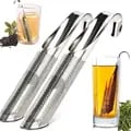 Portable Stainless Steel Tea Brewing Set with Filter, Spoon Brewer, and Creative Cup - Ideal for Home and Travel Use, High-Quality Materials, Rust-Resistant and Durable - Perfect Gift for Tea Enthusiasts