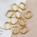 Set of 10 High-Quality Stainless Steel Punk Hiphop Hoop Earrings for Cartilage, Helix, Tragus - Bold Thick Wire Design, Rust Resistant, Versatile Piercing Option - Great Gift Idea for Edgy Fashion Lovers