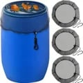 Durable Protective Netting for Rain Barrel: High-Quality Water Bucket Cover with Drawstring Design for Easy Installation, Optimal Airflow, and Universal Compatibility - Prevents Debris, Insects, and Contaminants, Ensures Clean and Safe Water Collection System, Long-Lasting and Versatile for All Seasons