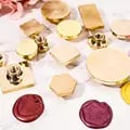 Premium Brass Multi-Size Blank Wax Seal Set for DIY Projects - High-Quality Material, Various Sizes, Creative DIY Carving Seal, Easy to Use, Versatile Tool for Personalized Creations