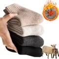 Premium Merino Wool Winter Socks - Super Thick Unisex Design for Ultimate Warmth and Comfort - Terry Construction for Cushioning and Durability - High-Quality Material for Long-Lasting Performance in Harsh Weather Conditions