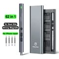 62/6 in 1 Electric Screwdriver Set - Portable Cordless Precision Tool Kit for Phone and Watch Repair - Durable Construction with Powerful Motor - Multi-Functional and Cost-Effective Solution for On-The-Go Repairs and Assembly Tasks