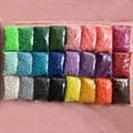 500Pcs 5mm Perlen Water Beads Educational Toy Pack for STEM Learning and Sensory Play - 30 Colors Aqua Magic Beads for Interactive Fun, Safe Non-Toxic Material for Kids - Cognitive Development, Fine Motor Skills, Group Play - Creative Puzzle and Design Pegboard Set
