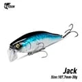 LEYDUN Hot JACK Minnow Fishing Lures - High-Quality Floating Swimbait for Bass and Pike with Advanced Noise System and Realistic Wobbling Action - Durable 107.7mm 30g Hard Baits for Freshwater Fishing - Versatile and Effective Game Fish Lures for Anglers