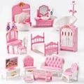 1:12 Scale Miniature Dollhouse Furniture Set with Bedroom, Living Room, Kitchen, and Bathroom Accessories - High-Quality, Detailed, and Safe for Children - Perfect Gift for Dollhouse Enthusiasts - Enhance Creativity and Imagination through Imaginative Play Scenarios