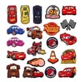 Cars Lightning McQueen PVC Shoe Charms - Fun and Personalized Footwear Decorations for Kids and Adults, Durable Pin Buckle Design, Easy to Attach to Clogs and Sandals, High-Quality Material, Unique Fashion Accessories for Customized Style