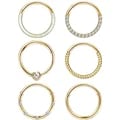 Versatile Surgical Steel Nose Hoop Ring with Easy Clicker Closure for Men and Women - Hypoallergenic and Comfortable Jewelry for Septum, Conch, Helix, and Cartilage Piercings - Sleek Minimalist Design for Everyday Wear - Available in Various Sizes for Customized Fit