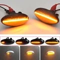 Peugeot Citroen LED Light Side Marker Dynamic Fender Turn Signal for Enhanced Visibility and Safety, Easy Installation, Durable Construction, Compatible with C1 C2 C3 C5 C6 107 206 307 407 607 1007 Berlingo Jumpy Models, Modern Aesthetic Enhancement for Your Vehicle