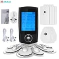 Advanced Muscle Stimulation TENS Unit with 16 Modes for Acupuncture, Massage, and Slimming Therapy - EMS Technology for Muscle Recovery, Blood Circulation, and Body Toning - Digital Therapy Device with Customizable Settings - Portable Electrostimulator for On-the-Go Muscle Relief and Fitness Goals
