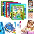 Magic Water Drawing Book for Kids - Reusable Montessori Educational Toy Promoting Creativity, Eco-Friendly and Mess-Free Art Supplies, Ideal Early Education Tool and Perfect Gift for Children Aged 3 and Above