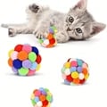 Interactive Cat Plush Ball Toy Set with Elastic Bell Ball and Colorful Woolen Balls - Durable and Long-Lasting Cat Toys for Active Play - 1/3PCS Interactive Cat Toys for Mental Stimulation and Bonding - Hours of Fun and Quality Time with Your Pet