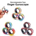 Premium Magnetic Rings Fidget Toy Set for Stress Relief and Sensory Play - Interactive Spinner Rings for Adults, Teens, and Kids - Durable and Portable Anxiety Relief Tool - 3Pcs High-Quality Magnetic Rings for Concentration and Boredom Busting - Perfect Gift Idea for Tactile Stimulation Enthusiasts