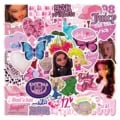 Vibrant Pink Y2K Designs Sticker Set - Waterproof PVC Decals for DIY Customization on Suitcases, Laptops, Phones, Cars - Cute and Stylish Pink Shades - Pack of 10, 30, or 60 Stickers - Sun-Proof, Residue-Free Removal - Personalize Your Belongings with High-Quality Material