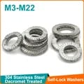 Stainless Steel Dacromet Self-Locking Washers Set - High-Quality Material, Versatile Sizes, Secure Design, Easy Installation - Ideal for Industrial, Automotive, Construction, DIY Projects - Rust, Corrosion, and Wear Resistant - M3 to M22 Sizes with 5-20 Pairs Each