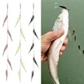Cluster Lure Fishing Bait with Realistic 3D Eyes, Soft and Flexible Material, Lifelike Swimming Action, Easy to Use for Sea Bass - Durable Construction for Multiple Strikes