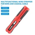 Multifunctional Cable Wire Stripper Cutter Pliers Hand Tool with Durable Construction, Portable Design, Anti-Skid Handle, and Strip Pen Clip - Versatile Tool for Efficient Tasks, Long-Lasting Performance, Convenient On-the-Go Use, and Secure Grip for Precision Work