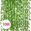 10m Artificial Ivy Leaves Garland - Realistic Design, Flexible & Weather-Resistant, Easy to Maintain - Perfect for Indoor/Outdoor Decor, Weddings, Festivals - Enhance Home Ambiance with Natural Greenery - High-Quality Fake Plants for Year-Round Beauty