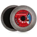 Premium 115mm-125mm Turbo Porcelain Diamond Blade for Cutting and Grinding Ceramic, Porcelain, Granite, and Marble Tiles - High-Quality Diamond Disc with Turbo Segmented Design for Faster Cutting Speeds, Extended Lifespan, and Professional Finishes - Versatile Tool for Contractors and DIY Enthusiasts Compatible with Most Angle Grinders
