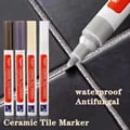 Waterproof Tile Marker Grout Pen - Long-lasting and Easy to Use Repair Solution for Bathroom, Kitchen, and Toilet - Black, White, Gold, Silver, Beige - Versatile Application for Professional Results