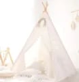 Spacious 1.6m/1.3m Kid Teepee Tent Indoor Playhouse Wigwam - Durable, Safe, Portable, and Multi-Functional with Colorful Design for Cognitive and Motor Skill Development