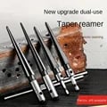 Professional Tapered Hex Reamer Tool Set for Precision Hole Enlargement in Metal and Woodworking - T Handle Taper Reamer with Comfort Grip for Automotive, Machinery, and Guitar Bridge Pin Hole Resizing - Durable and Versatile Handheld Reamer Tool for Carpentry and Metal Fabrication