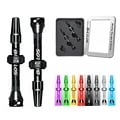 BUCKLOS Aluminum Alloy Tubeless Valves for Road and Mountain Bikes with Removable Core Design, Various Sizes (40mm-100mm), Presta Nipples Compatibility - Durable, Corrosion-Resistant, Easy Maintenance, Optimal Air Retention, Secure Seal, Versatile Application
