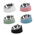 15-Degree Ergonomic Design 100ML Cat Dog Bowl with Non-Slip Base, Durable Construction, Tilt Safeguard Neck, and Hygienic Feeding Solution for Better Digestion and Overall Health - Perfect Pet Accessory for Comfortable Meal Times