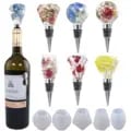 Premium Geometric Crystal Epoxy Resin Mold Red Wine Stopper with Stunning Design - Durable Silicone, Easy to Use, Versatile Applications, Great Gift Idea for Wine Lovers and Crafters
