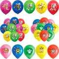 Paw Patrol Solid Color Latex Balloons - Durable 12-Inch Balloons in Vibrant Colors for Children's Parties and Baby Showers - Pack of 10 Long-Lasting Balloons for Birthday Decorations - Easy to Inflate with Air or Helium - Versatile Globos Balloons for Paw Patrol Themed Events