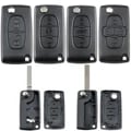 Premium ABS Remote Key Case for Peugeot and Citroen Models - Durable Protection, Perfect Fit, Stylish Design, Multiple Button Options - Compatible with 207, 307, 308, 407, 607, 807, C2, C3, C4, C5, C6 - Easy Installation, Responsive Buttons, Long-Lasting Use