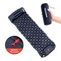 Ultralight Inflatable Camping Mattress with Built-In Pillow and Integrated Pump - Comfortable Sleep System for Backpacking and Hiking - Durable and Portable Air Mat for Outdoor Adventures and Backyard Lounging