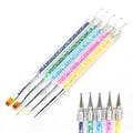 Precision Dotting Pen Set with High-Quality Acrylic Drawing Liners, Brush Rhinestone Gems Picker, UV Gel Painting Accessories, and Professional Manicure Tools for Intricate Nail Art Designs with Precision and Accuracy, Easy to Use, Long-Lasting Results, and Salon-Quality Finish