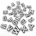 Personalized White Letters Shoe Charms for Crocs, Sandals, Clogs - Fun Accessories for Men, Women, Kids - Durable Pins for Secure Attachment - Versatile Decoration for Shoes, Clothing - Creative Buckle Design for Easy Customization