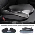 Orthopedic Memory Foam Cushion for Tailbone, Sciatica, and Back Pain Relief - Contoured Design, Non-Slip Bottom, Memory Foam Technology, Portable and Versatile, Easy to Clean - Ideal for Office, Home, Car Seats - Machine Washable Cover Included