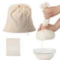 Premium Cotton Gauze Kitchen Filter Cloths for Tofu, Cheese, Butter, and Milk - Versatile Multi-Purpose Straining Tool for Coffee, Nut Milk, and Liquids - Easy to Clean and Maintain - Compact and Portable Design for Home and Outdoor Use - Enhance Your Culinary Skills with Fine Mesh Filtering