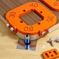 Precision Routing Woodworking Router Corner Radius Templates Jig - R10 to R50 Radius Options, Durable ABS Material, Easy to Use, Versatile Applications for Professional Results