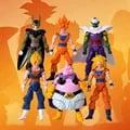 Dragon Ball Anime Action Figures Set with Son Goku, Vegeta, Frieza - High-Quality PVC Material, Realistic Design, Interactive Play, Great Gift Idea - Collectible Toy Set for Kids and Fans of Dragon Ball Series