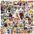 Naruto Anime Sasuke Decals Graffiti Stickers - Waterproof PVC Material, 50/100PCS Pack, Unique Designs, Self-Adhesive, Resistant to Fading, Wide Application for Phones, Laptops, Suitcases - Ideal for Anime Enthusiasts, Easy to Use, Graffiti Style for Personalized Belongings