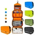 Waterproof Large Makeup Bag with Multiple Compartments for Men and Women - Durable and Easy to Clean Travel Beauty Organizer Case with Sturdy Handle - Portable and Convenient Toiletry Pouch for Cosmetics, Toiletries, and Beauty Tools