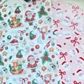 Festive Santa Claus Christmas Tissue Paper - Premium Quality, Tear-Resistant, 10 Sheets Per Pack, Versatile Holiday Gift Wrap - Santa Claus, Berries, Holly, Christmas Tree Design - X Inches Each Sheet