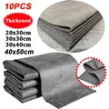 10PCS Thickened Microfiber Magic Cleaning Glass Cloths - Streak-Free, Reusable, All-Purpose, Long-Lasting - Value Pack for Sparkling Clean Surfaces without Lint or Chemicals