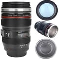 1pc SLR Camera Lens Cup - Stainless Steel Coffee Mug with Functional Lid and Creative Design, Perfect Gift Idea for Photography Enthusiasts and Coffee Lovers, Multipurpose Usage as Pen Holder or Decorative Item, Unique and Durable Drinkware for Home or Office
