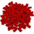 Premium Red and Gold Christmas Bows - Pack of 12/24/36 Mini Xmas Tree Bowknots for DIY Crafting and Versatile Decoration - Ideal for Christmas Trees, Wreaths, Gift Boxes, Table Centerpieces - Made of High-Quality Fabric with Twist Tie Backs - 3.5 x 2.4 Inches - Festive Holiday Decor
