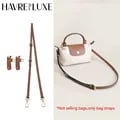 Premium Leather Replacement Strap for Longchamp Mini Bag - Adjustable, Easy Installation, Versatile Accessory, Padded Design for Enhanced Comfort