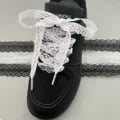 Women's Stylish Lace Shoelaces for Casual Shoes - Elegant Lace Design, Durable Material, Versatile Colors, Easy to Use - Fashion Accessories for Sneakers, Adds Feminine and Sophisticated Look to Outfits